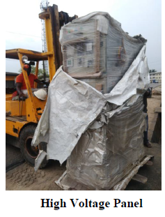 High voltage panel delivery