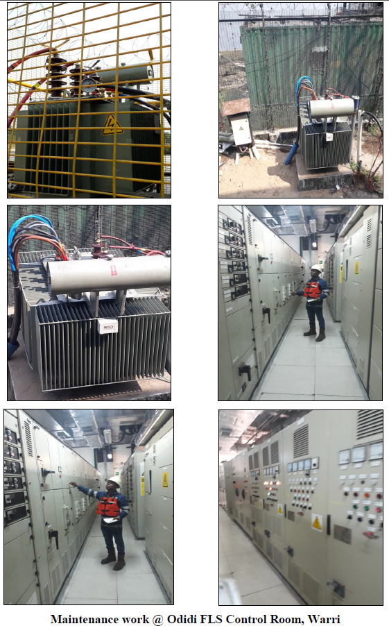 Maintenance at Odidi FLS Warri