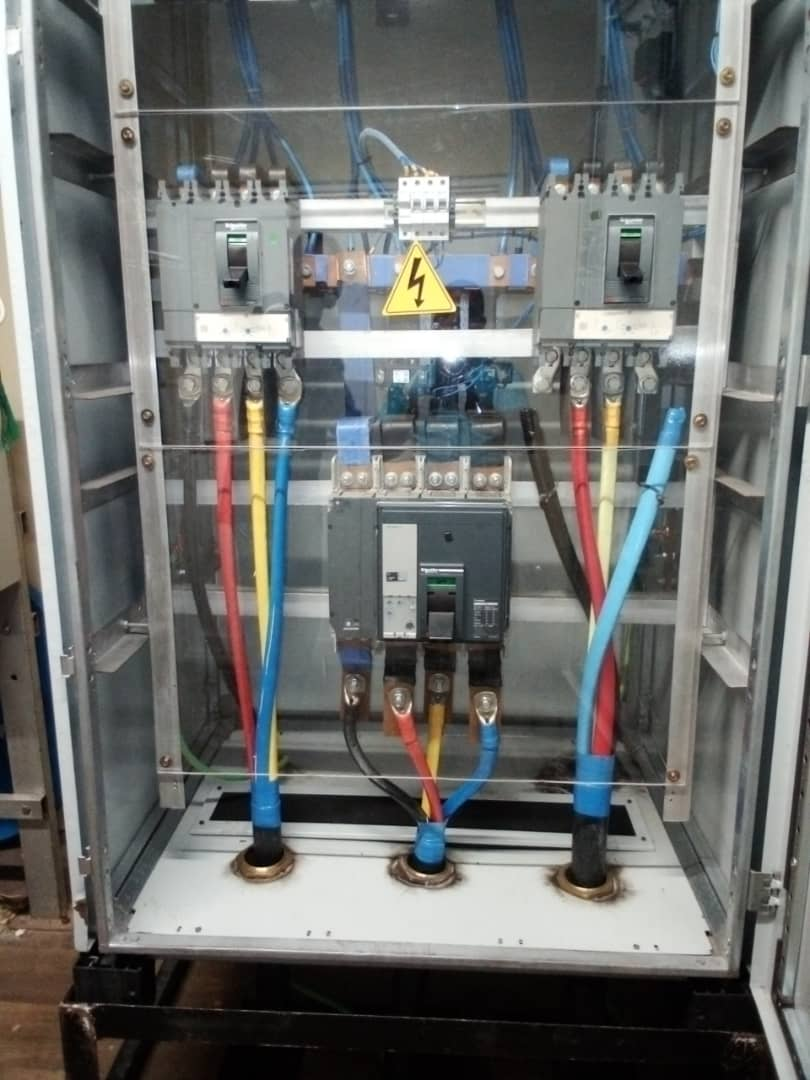 R-Y-B cable termination in LV panel