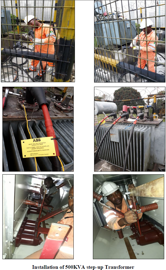 500KVA step-up transformer