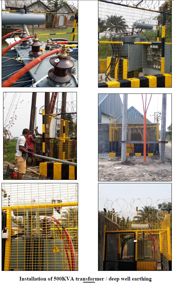 500KVA transformer installation